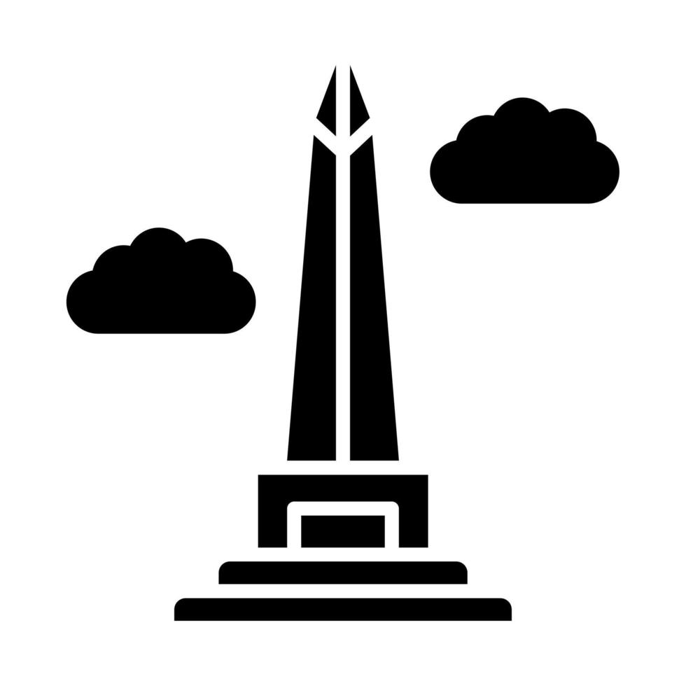 obelisco de buenos aires icono estilo vector