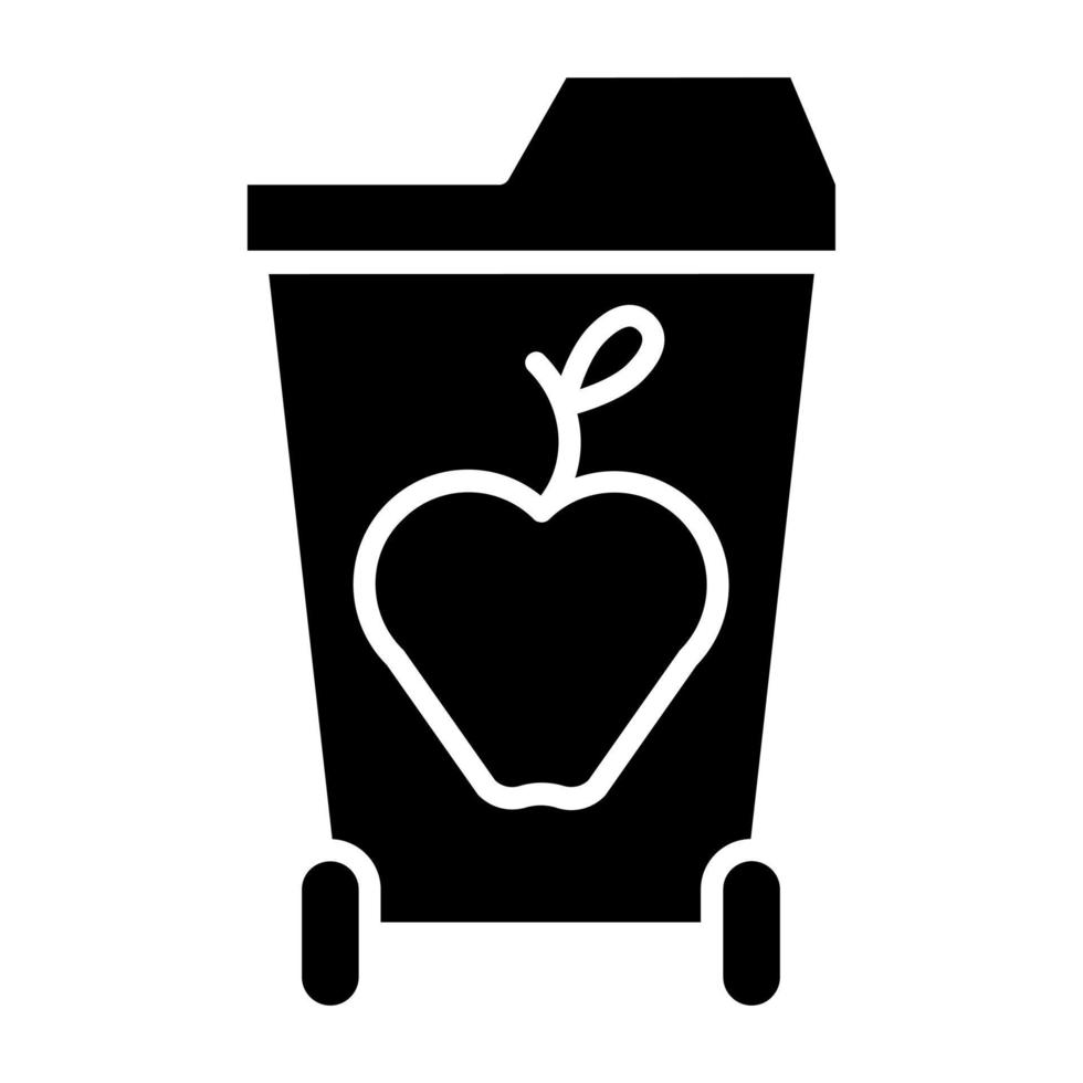 Food Waste Icon Style vector