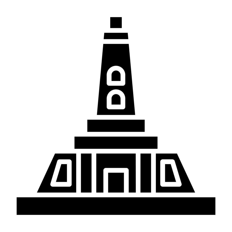 Newzealand Monument Icon Style vector