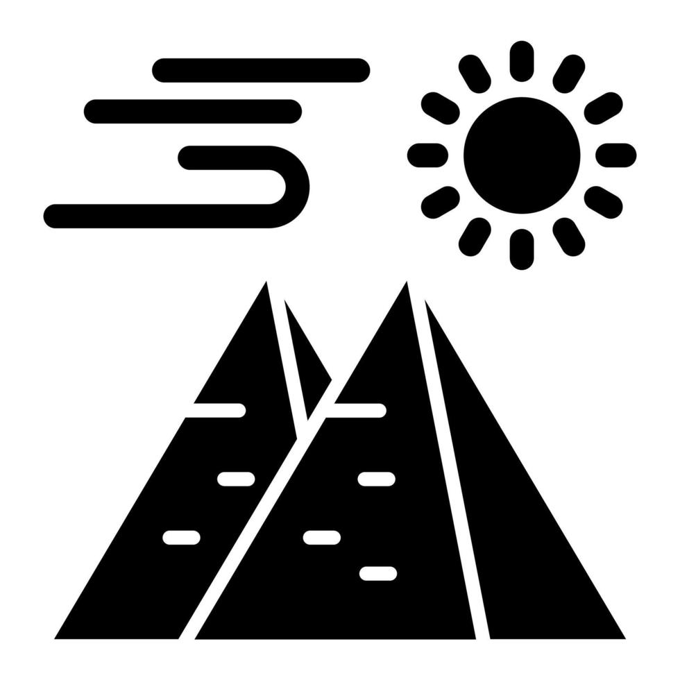 Pyramid Icon Style vector