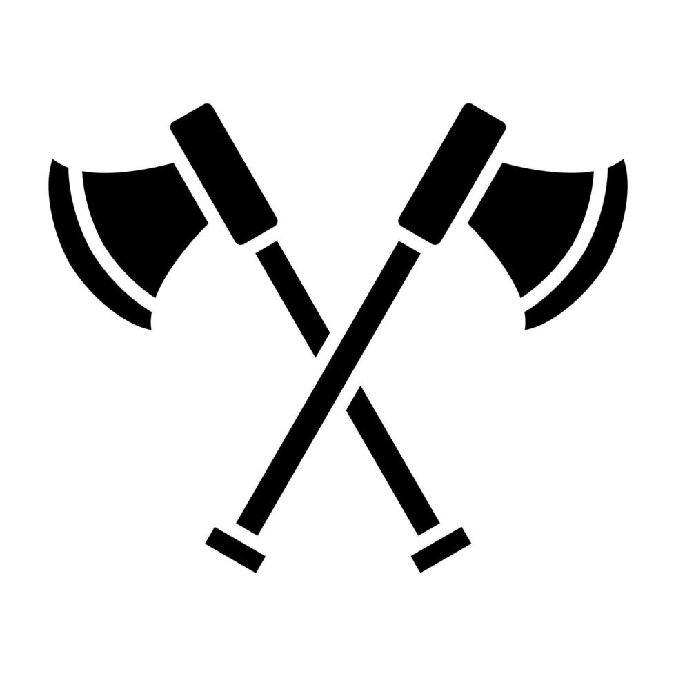 Two Axes Icon Style vector