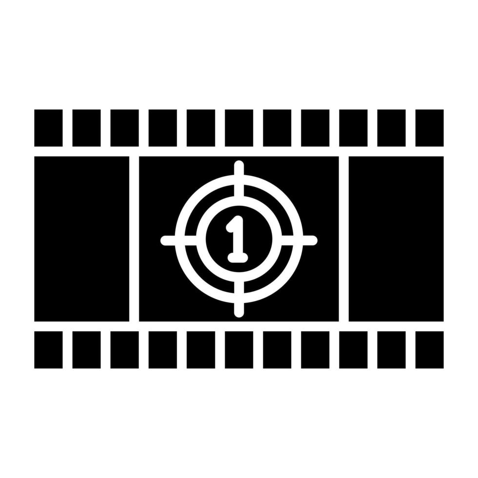 Cinema Countdown Icon Style vector