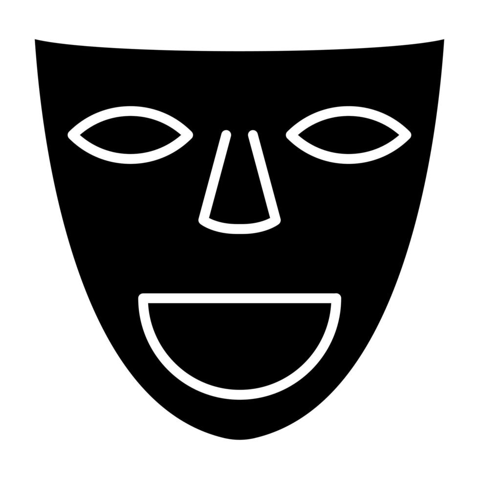 Theater Masks Icon Style vector