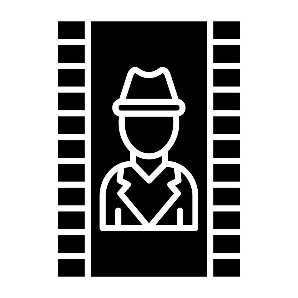 estilo de icono de detective vector