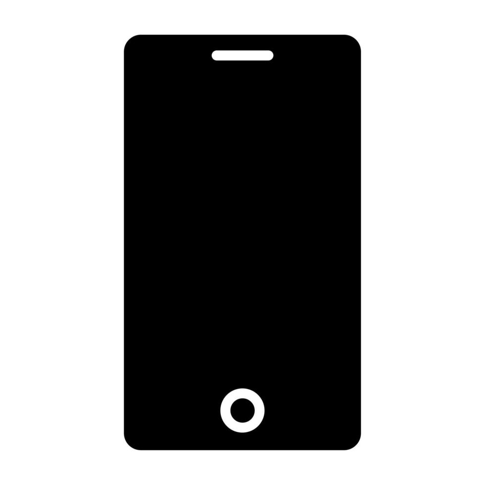 estilo de icono de teléfono celular vector