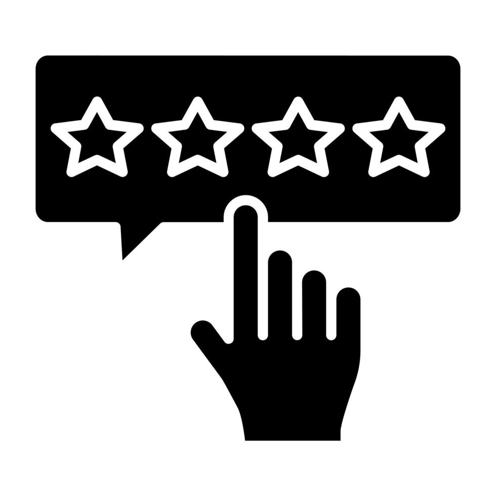 Please Rate Icon Style vector