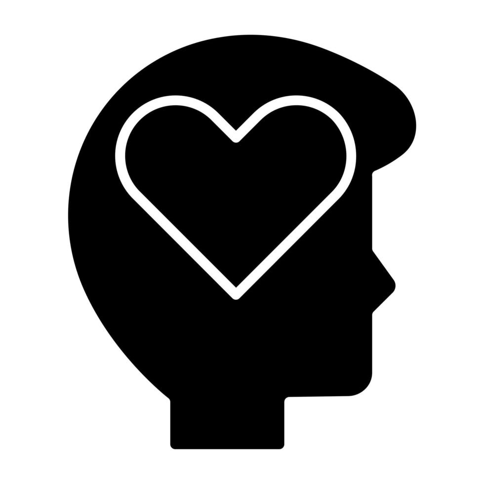 Emotional Intelligence Icon Style vector