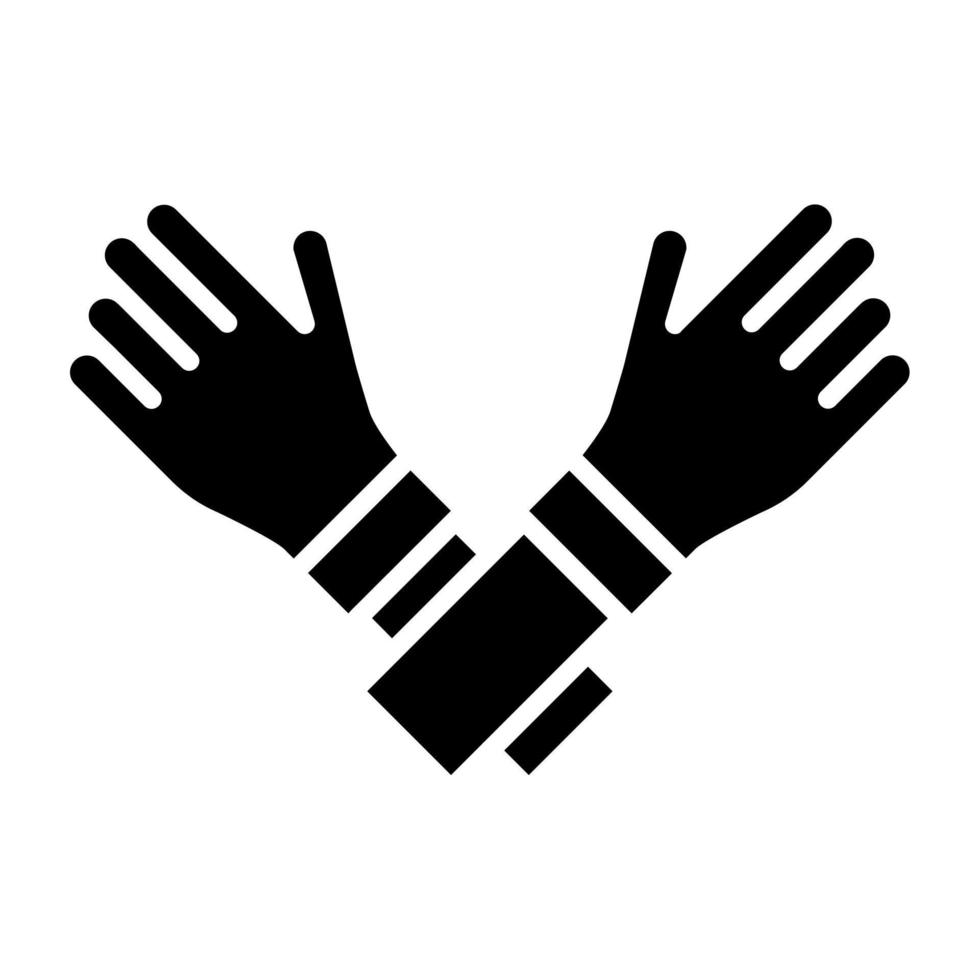 Hands Crossed Icon Style vector