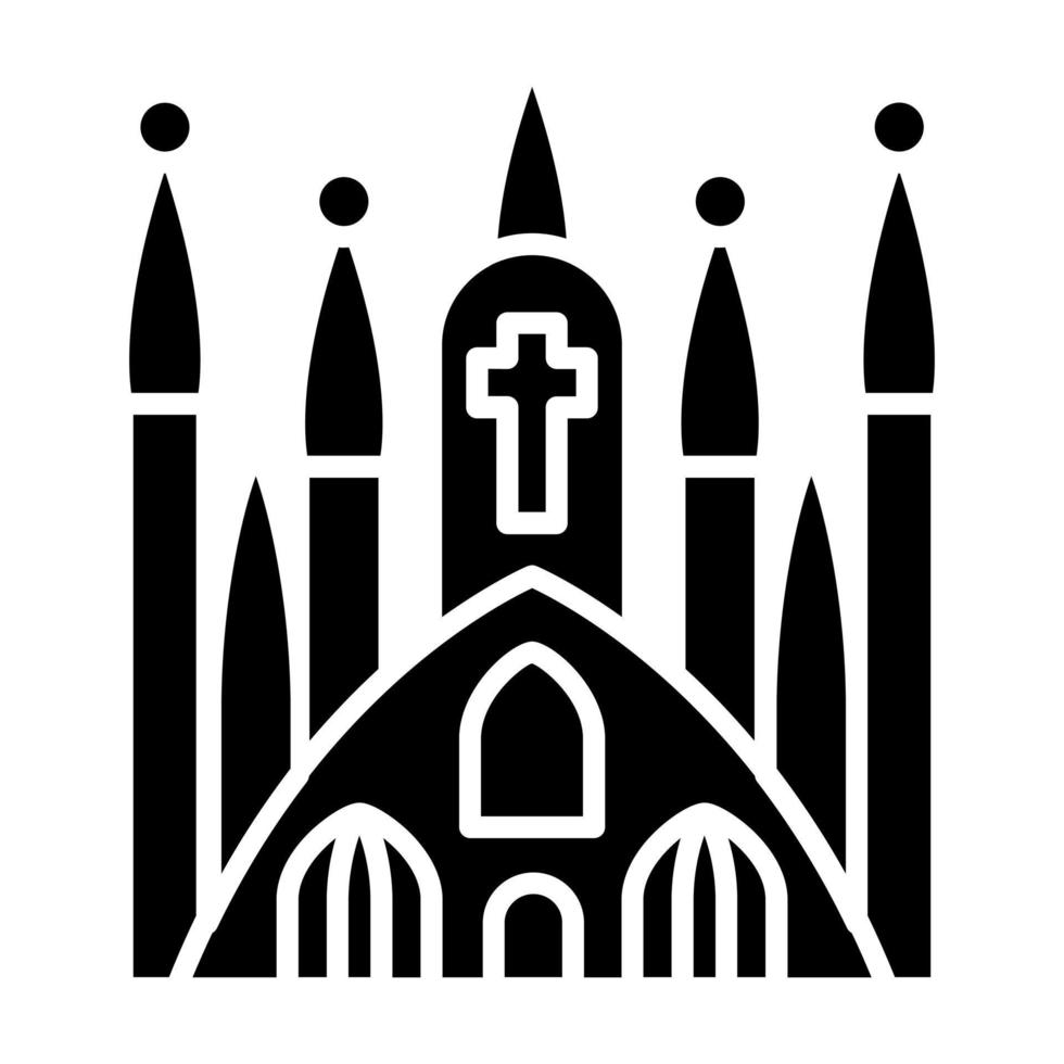 Sagrada Familia Icon Style vector