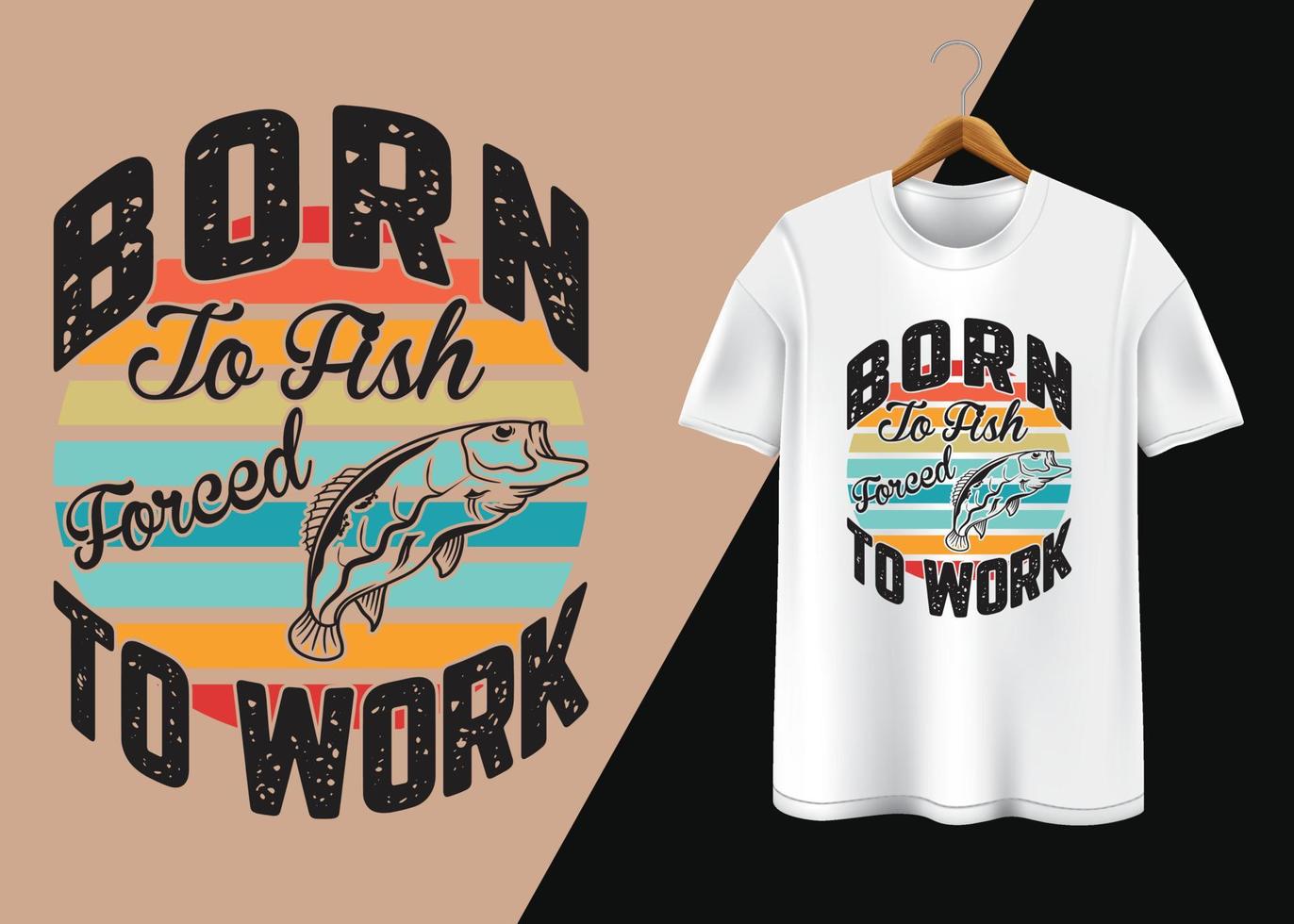 Fishing Typography T-shirt Design Minimalist T-shirt Design