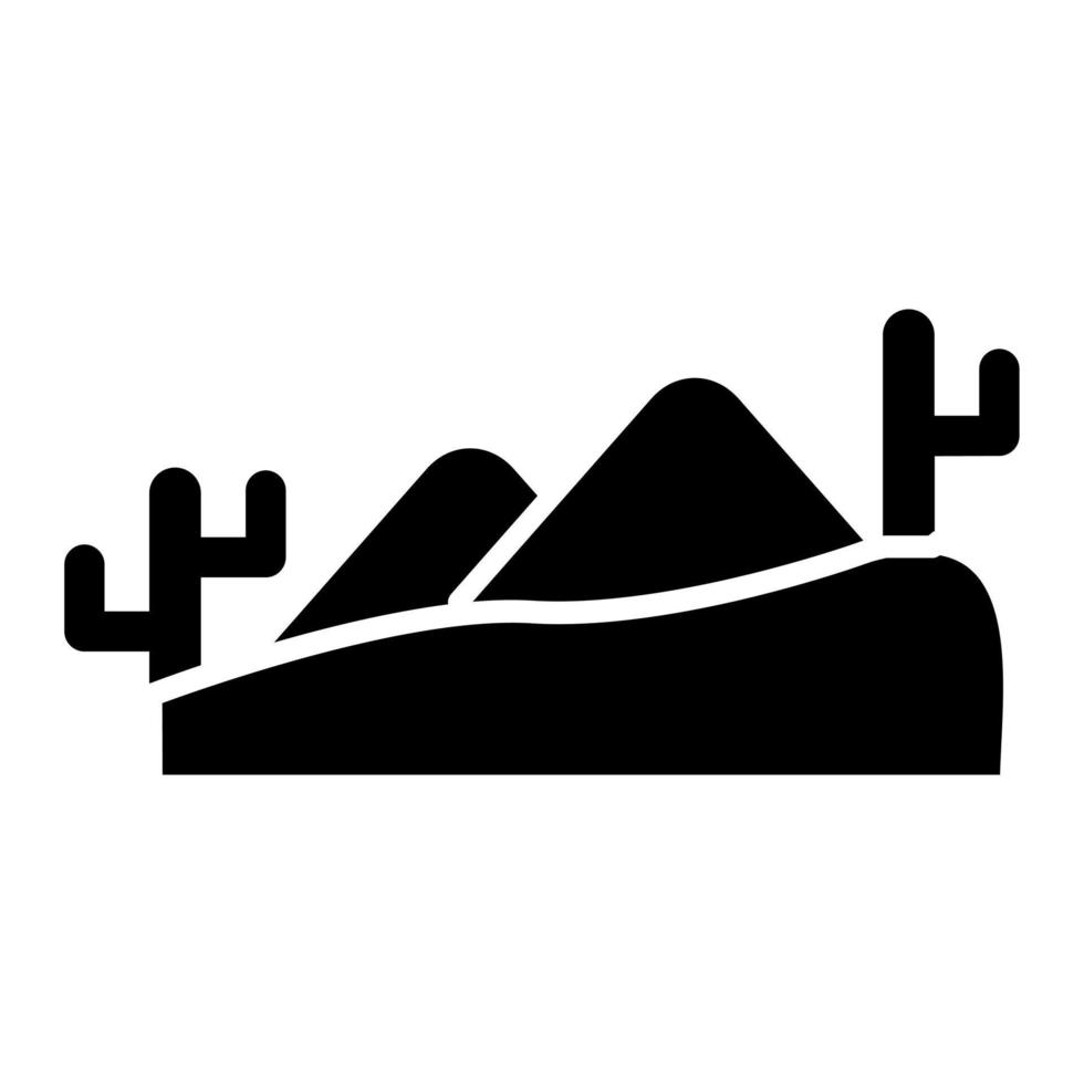 Desierto icono estilo vector