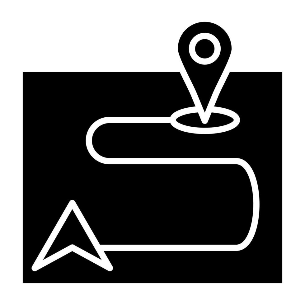 estilo de icono gps vector