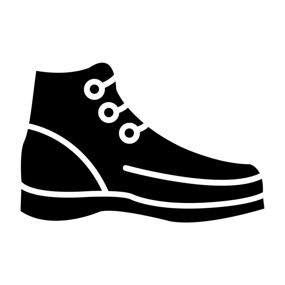 caminante botas icono estilo vector