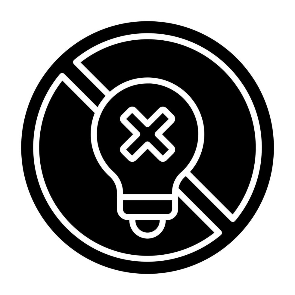 Incandescent Light Bulb Icon Style vector