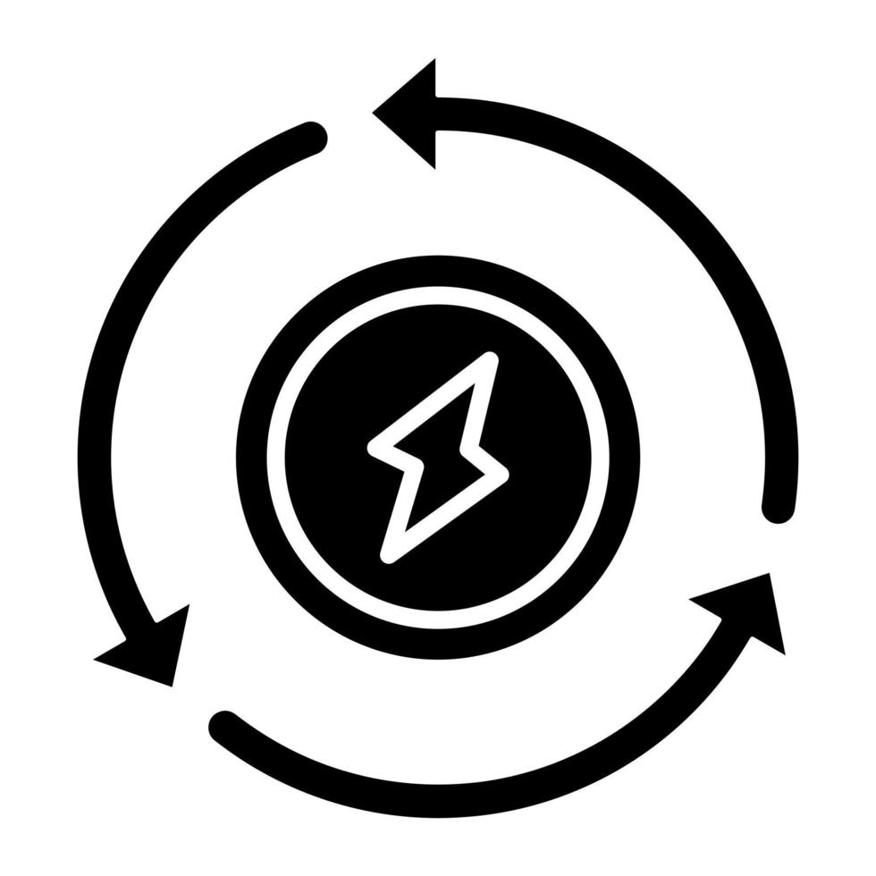 Eco Energy Icon Style vector