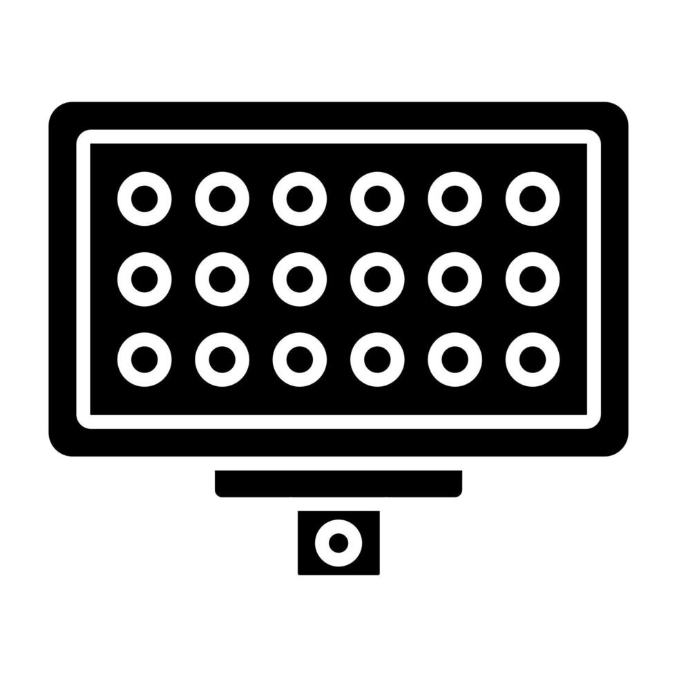 Led Panel Icon Style vector