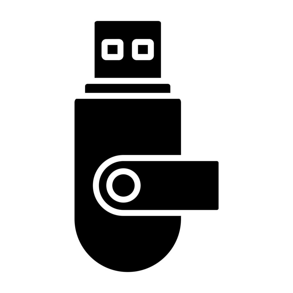 USB Flash Drive Icon Style vector