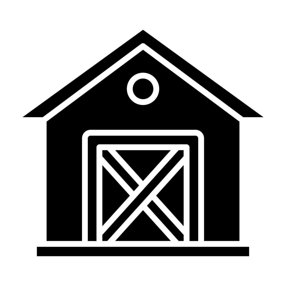 Garden Shed Icon Style vector