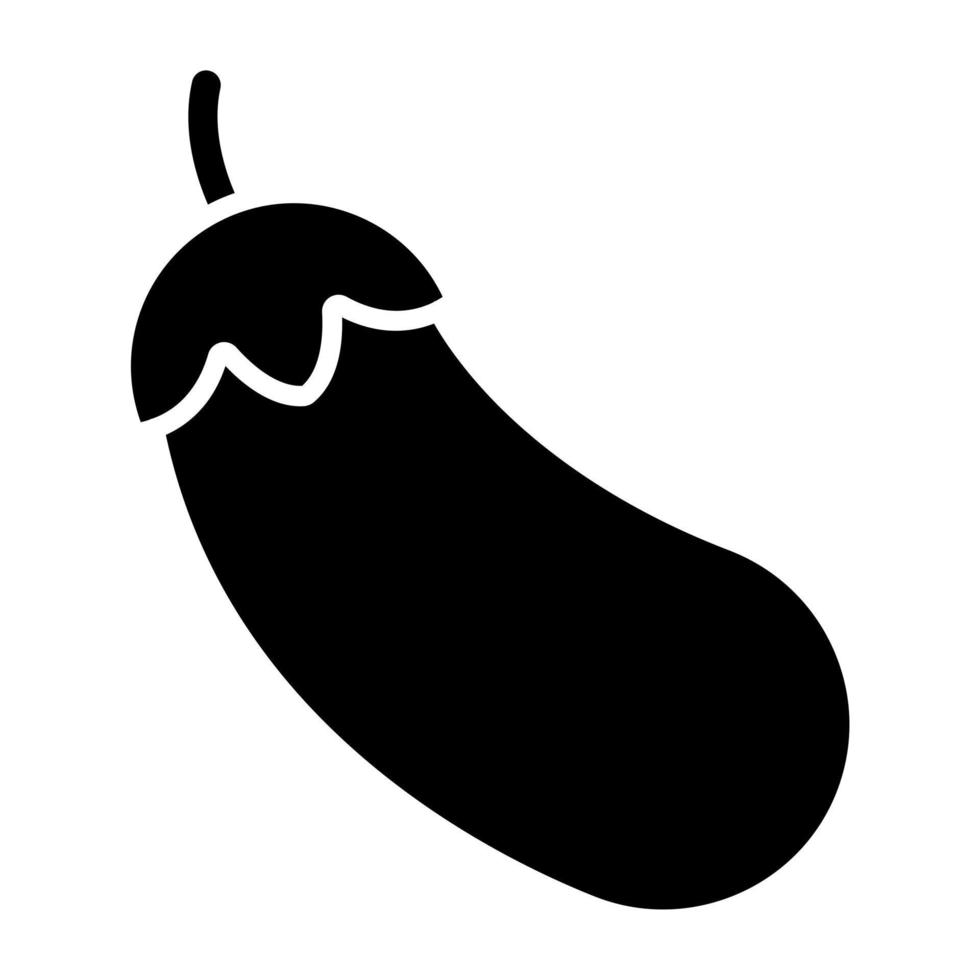 Eggplant Icon Style vector
