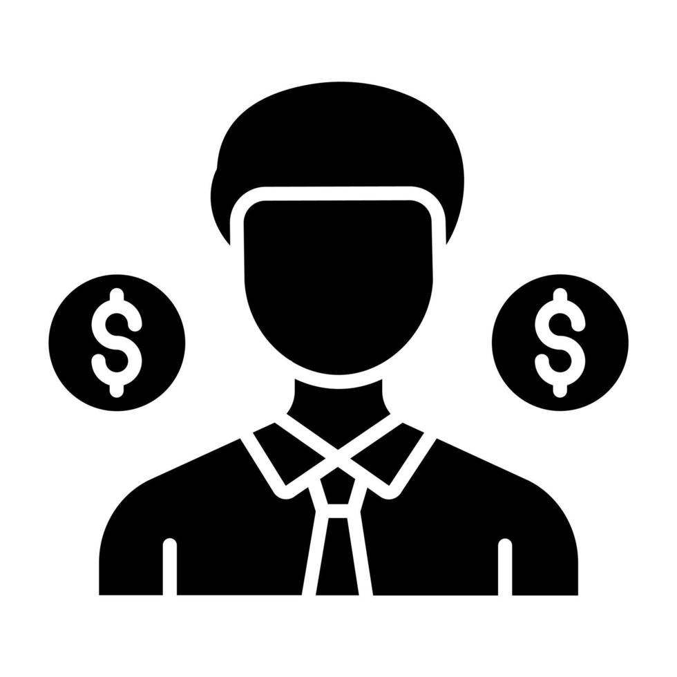 Embezzlement Icon Style vector