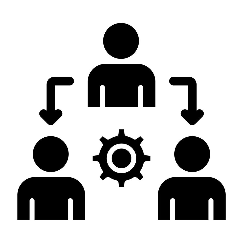 Delegate Icon Style vector