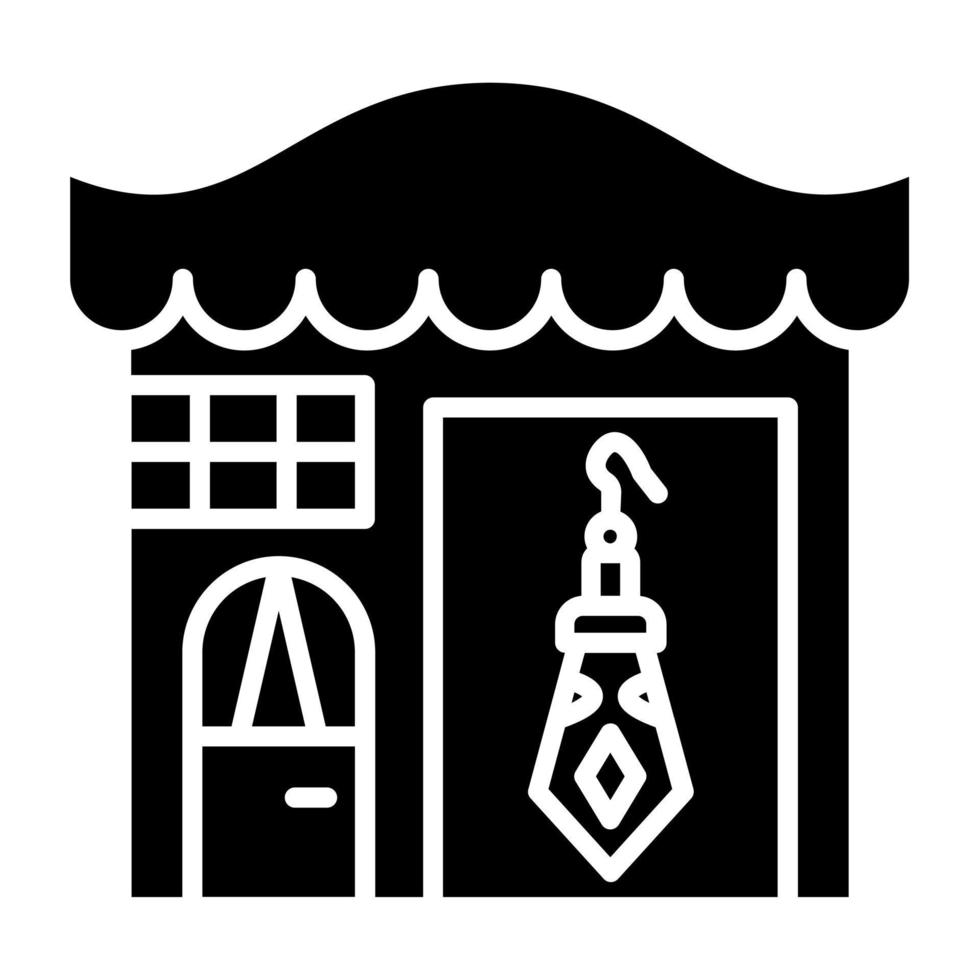 joyeria Tienda icono estilo vector