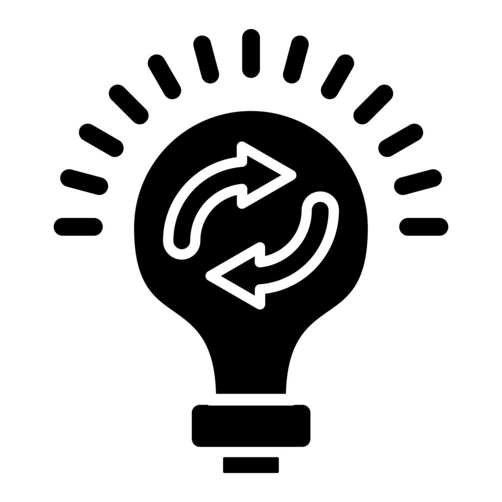 Exchange Ideas Icon Style vector