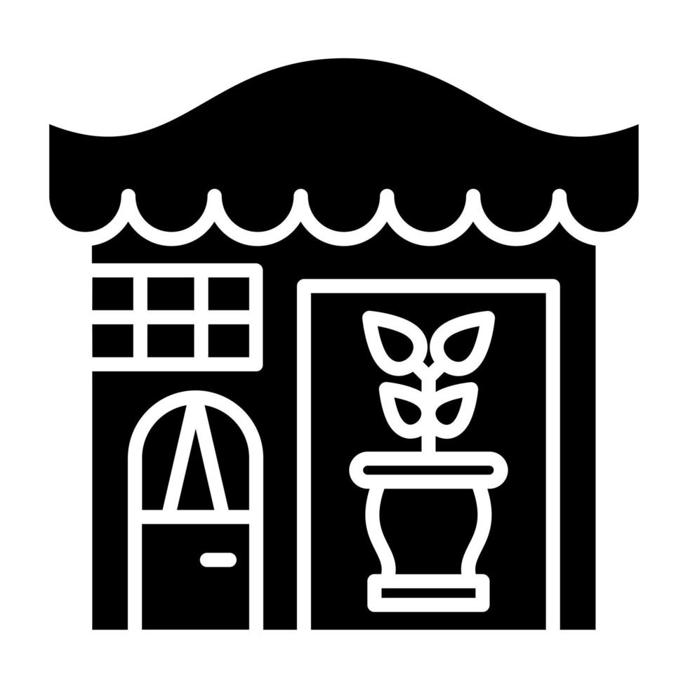 Plant Shop Icon Style vector