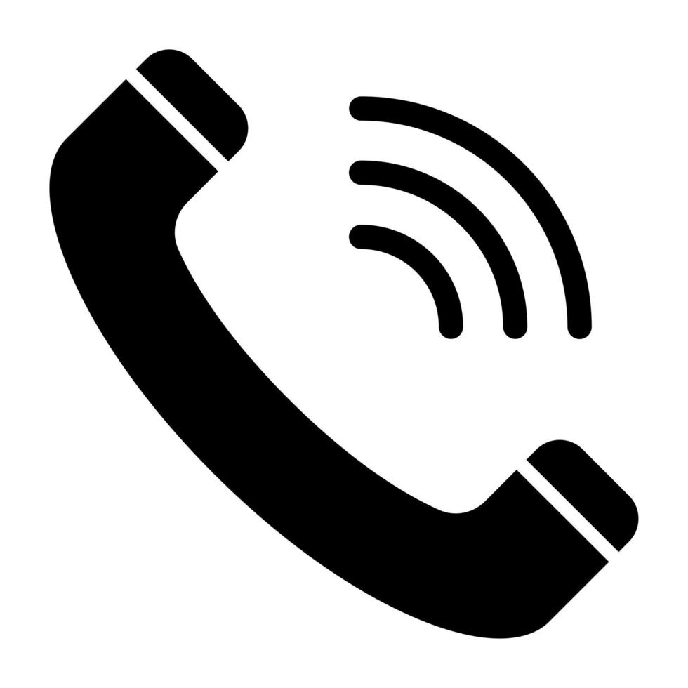 Phone Call Icon Style vector