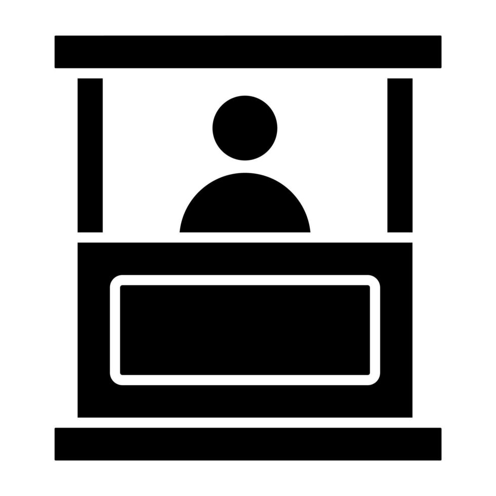 Booth Icon Style vector