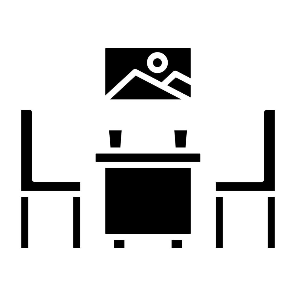 Dining Room Icon Style vector