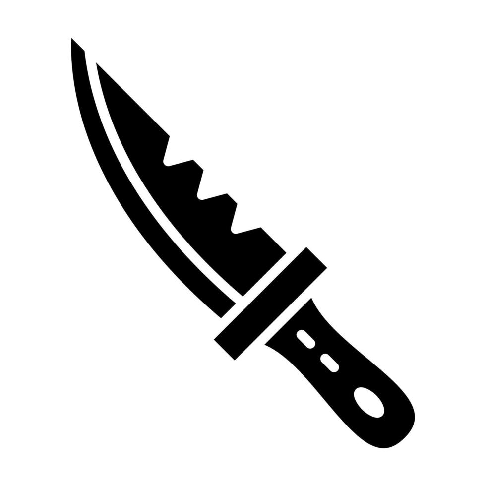 buceo cuchillo icono estilo vector