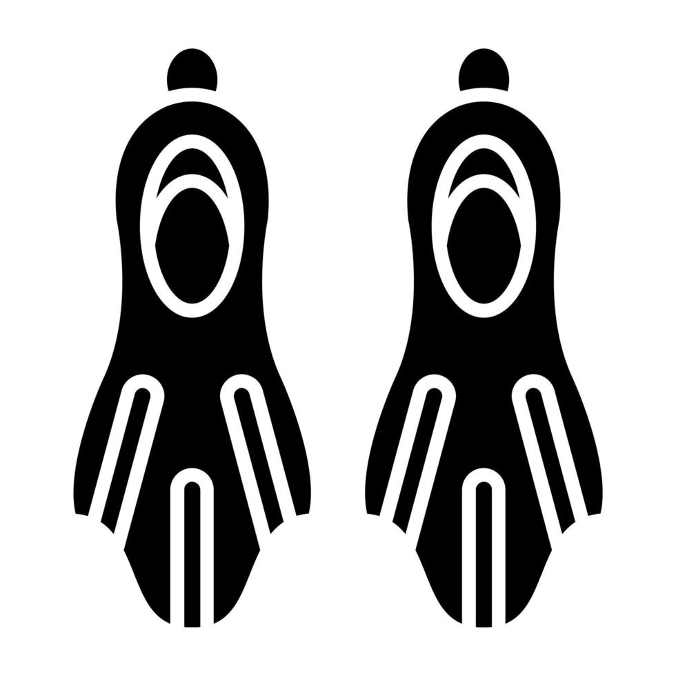 Fins Icon Style vector