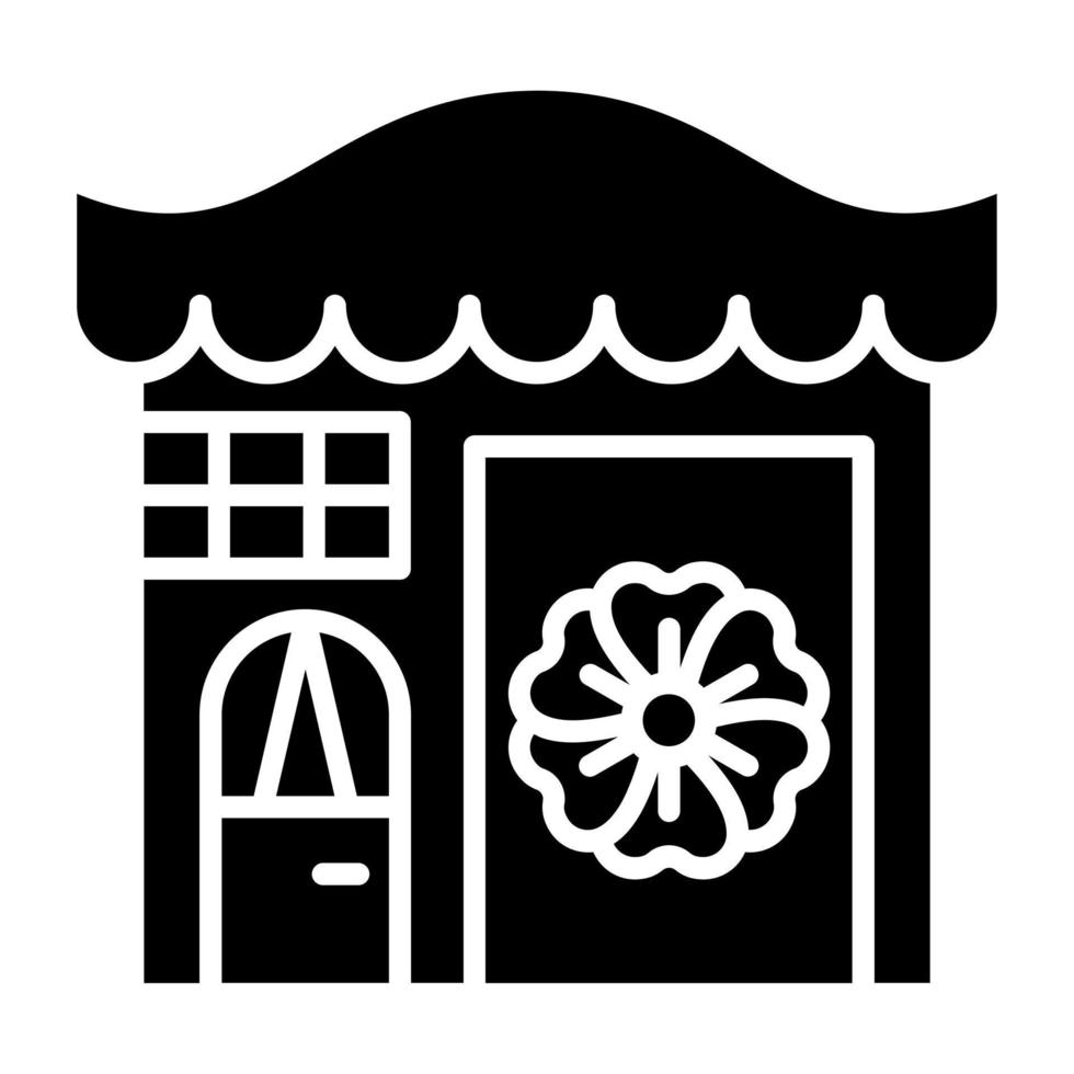 Flower Shop Icon Style vector