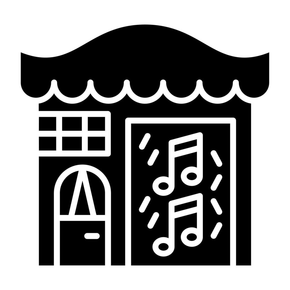 Music Shop Icon Style vector