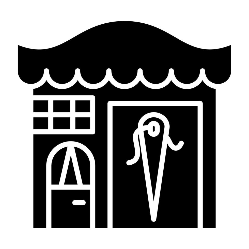 Tailor Shop Icon Style vector