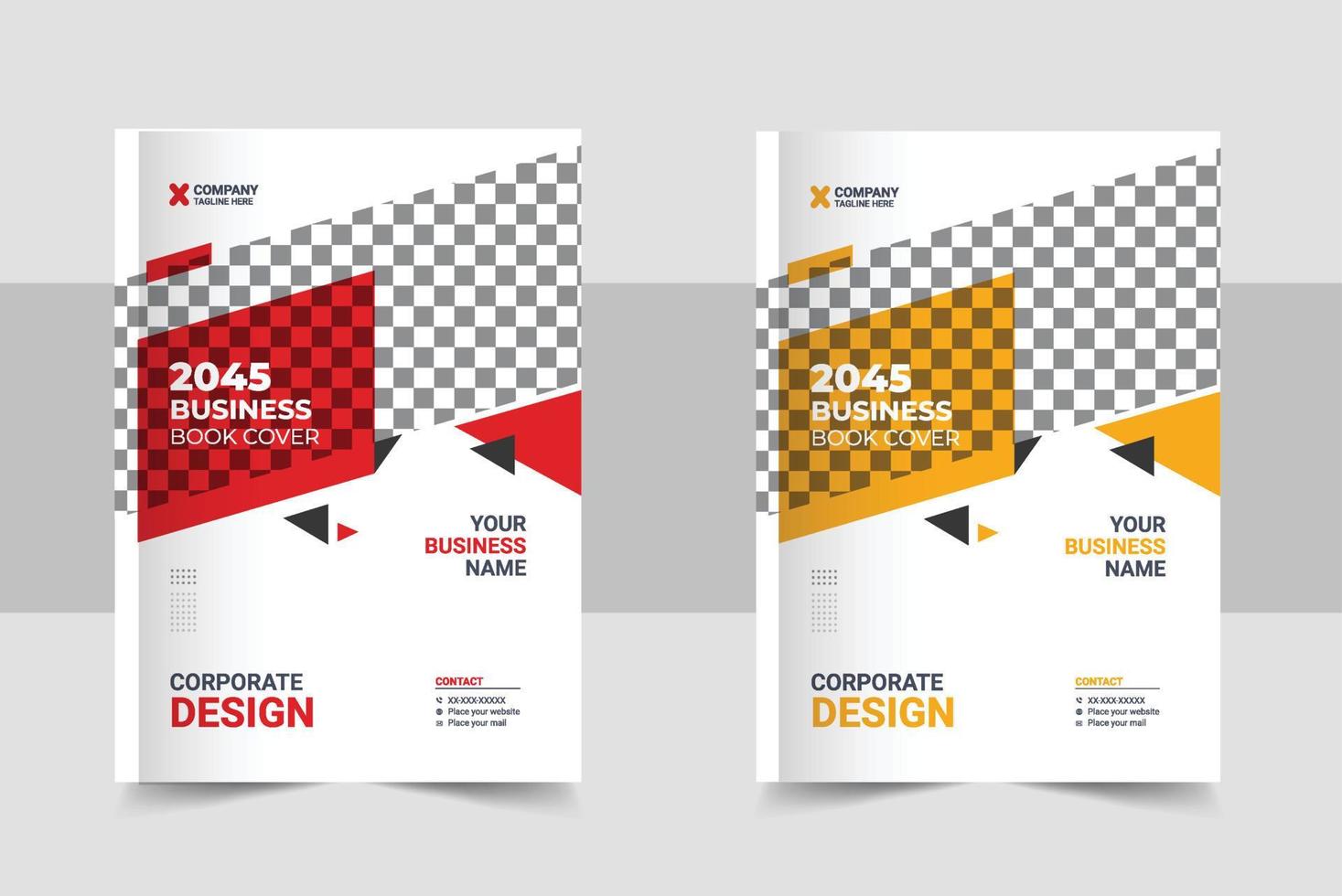 Corporate Book Cover Design Template in A4. Can be adapt to Brochure, Annual Report, Magazine, Poster, Business Presentation, Portfolio, Flyer template vector