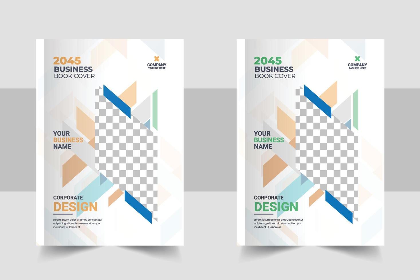 corporativo libro cubrir diseño modelo en a4. lata ser adaptar a folleto, anual informe, revista, póster, negocio presentación, portafolio, volantes vector