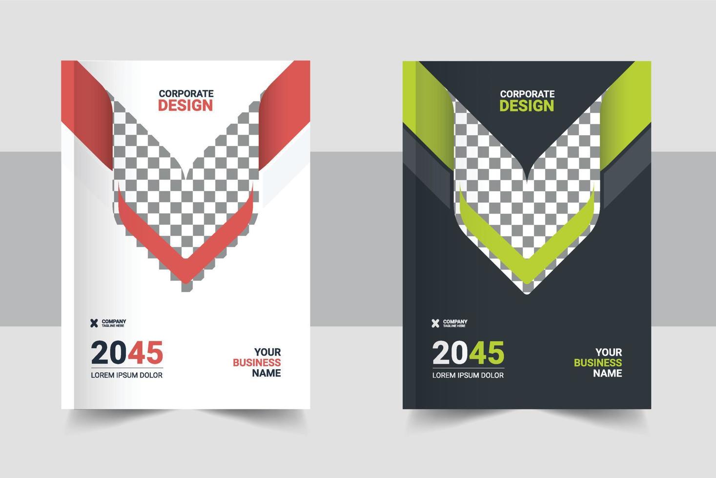 Corporate Book Cover Design Template in A4. Can be adapt to Brochure, Annual Report, Magazine, Poster, Business Presentation, Portfolio, Flyer vector