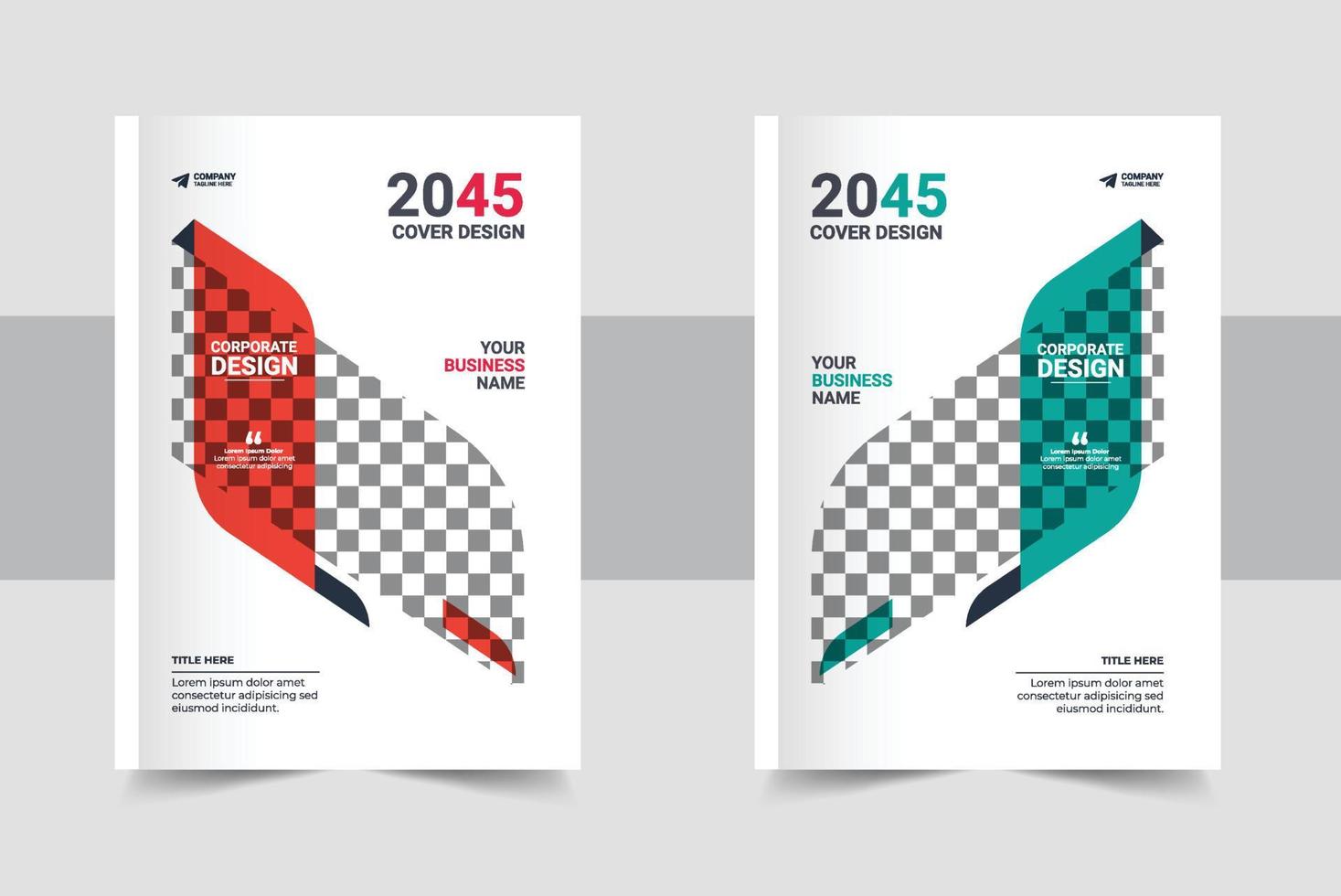 corporate modern Business Book Cover Design Template in A4. Can be use to Brochure, book cover, Annual Report, Corporate Presentation, Portfolio, Flyer, Magazine, Poster vector
