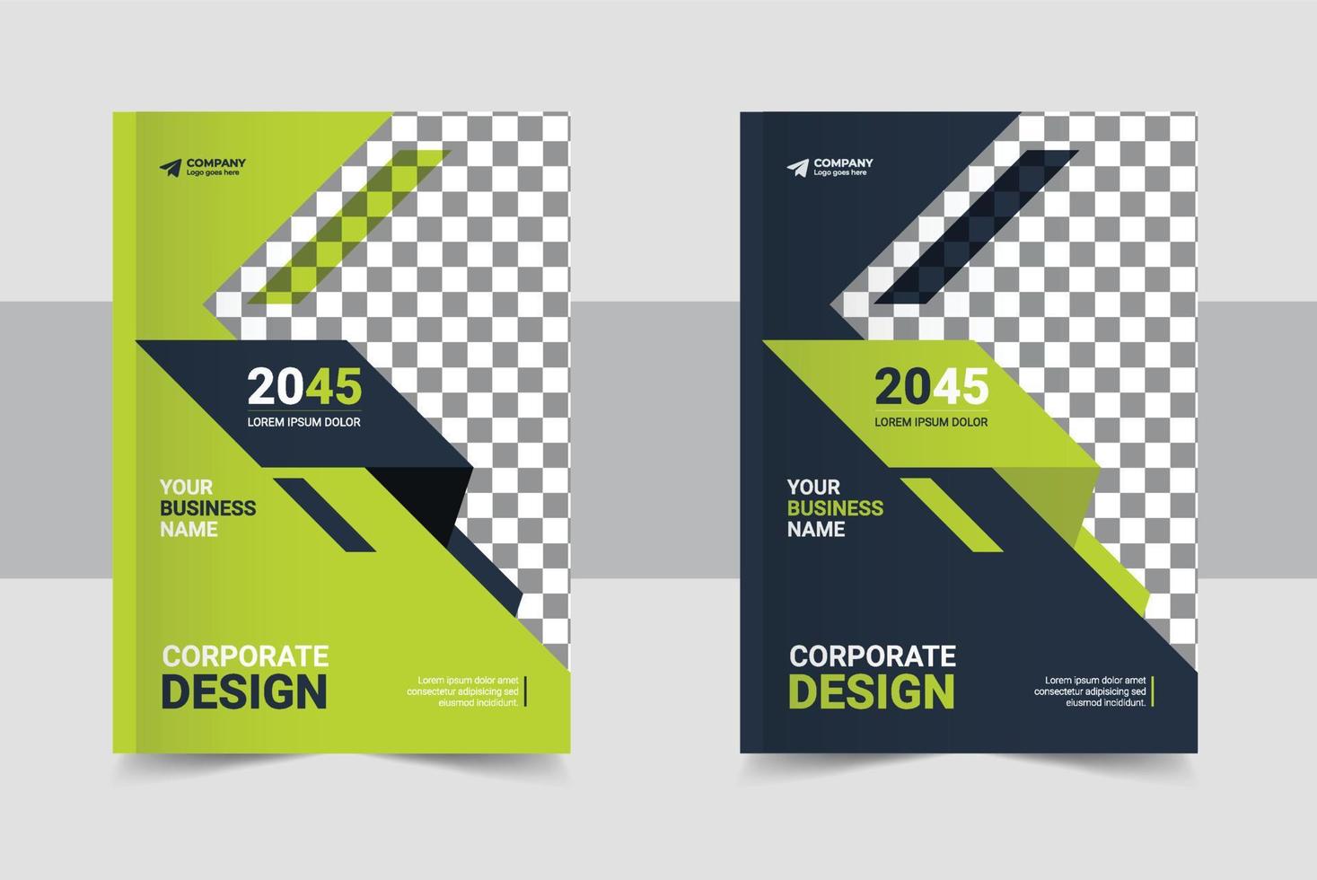 corporate modern Business Book Cover Design Template in A4. Can be use to Brochure, book cover, Annual Report, Corporate Presentation, Portfolio, Flyer, Magazine, Poster vector