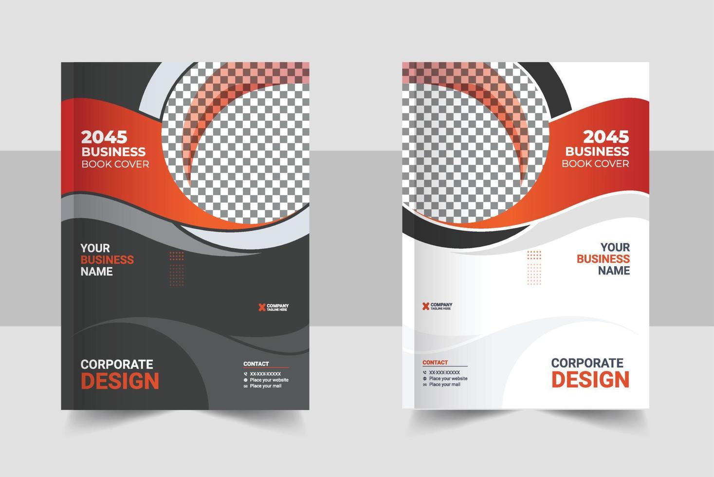 Corporate Book Cover Design Template in A4. Can be adapt to Brochure, Annual Report, Magazine, Poster, Business Presentation, Portfolio, Flyer vector