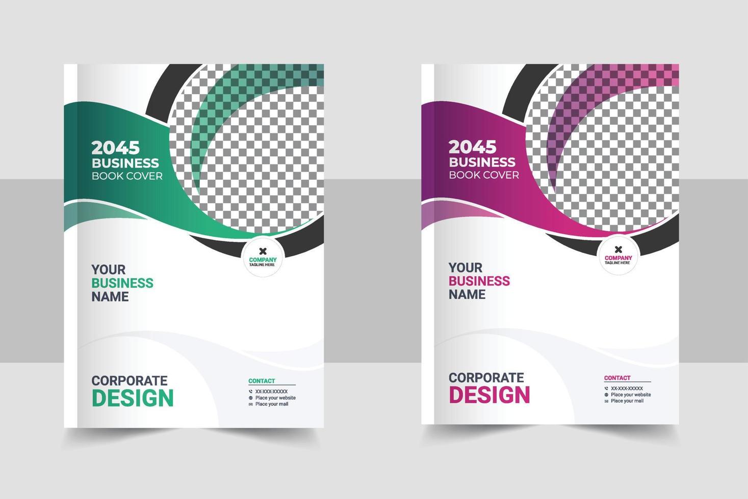 Corporate Book Cover Design Template in A4. Can be adapt to Brochure, Annual Report, Magazine, Poster, Business Presentation, Portfolio, Flyer vector