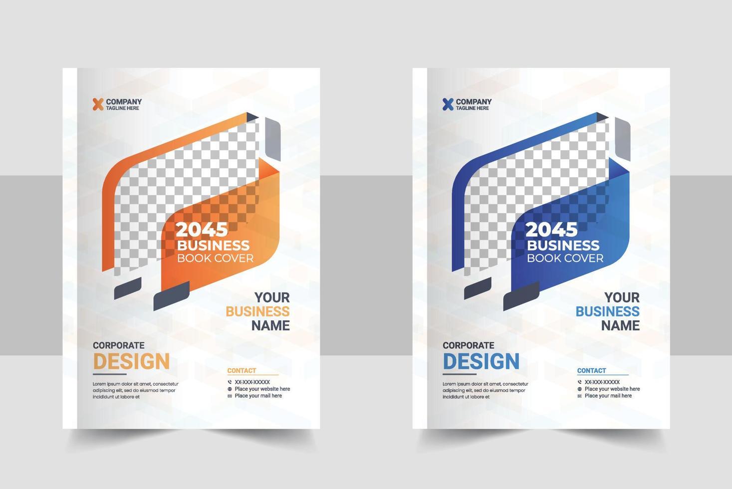 corporativo libro cubrir diseño modelo en a4. lata ser adaptar a folleto, anual informe, revista, póster, negocio presentación, portafolio, volantes modelo vector