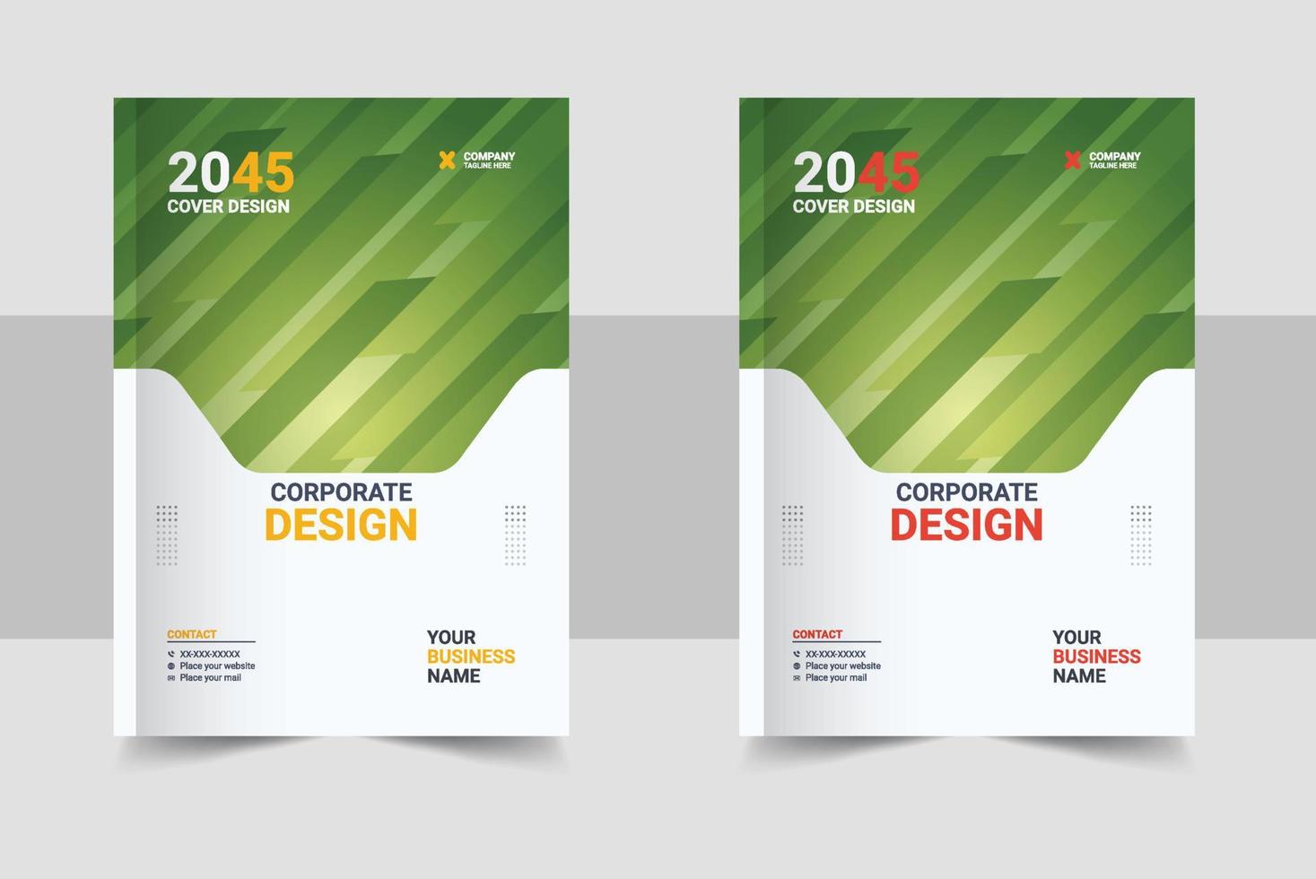 Corporate Book Cover Design Template in A4. Can be adapt to Brochure, Annual Report, Magazine, Poster, Business Presentation, Portfolio, Flyer vector