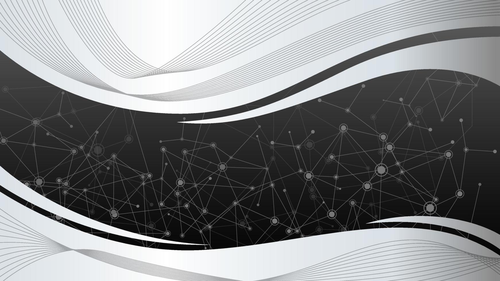 Abstract molecules mosaic background, Vector Illustration