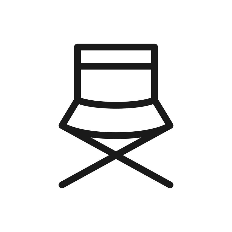 director chair icon vector logo template