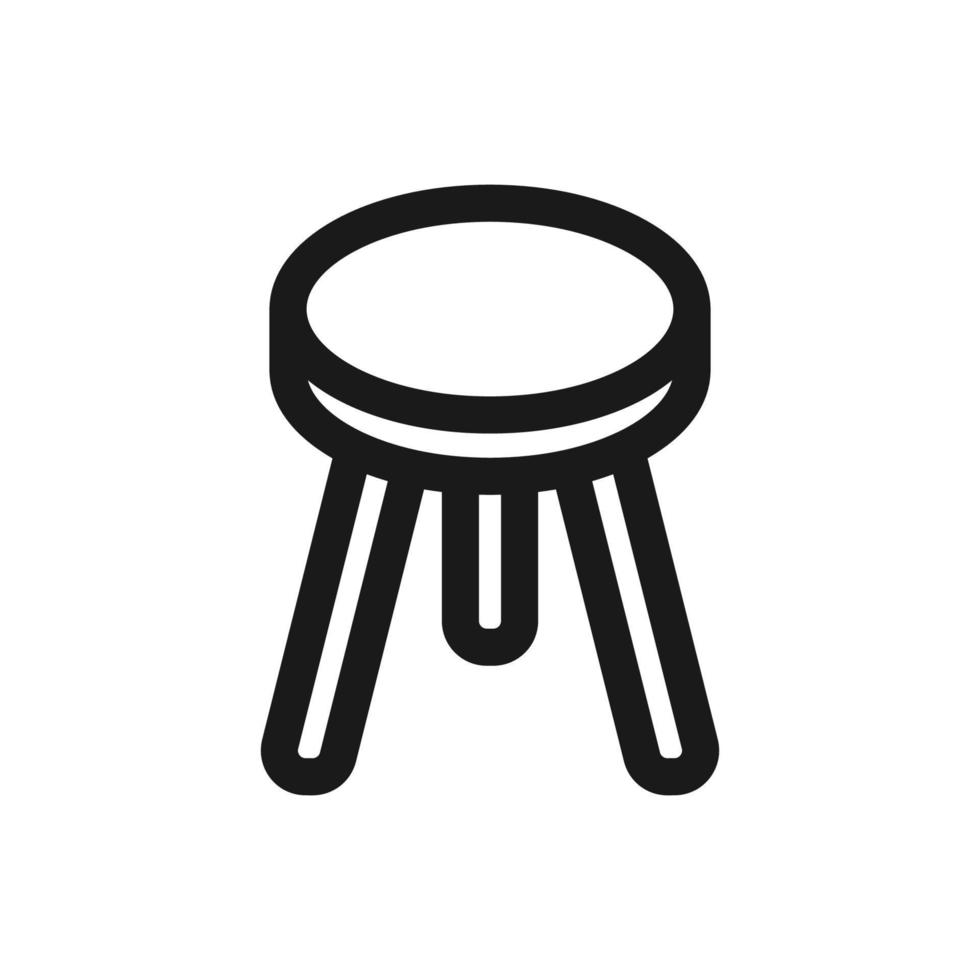 silla icono vector logo modelo
