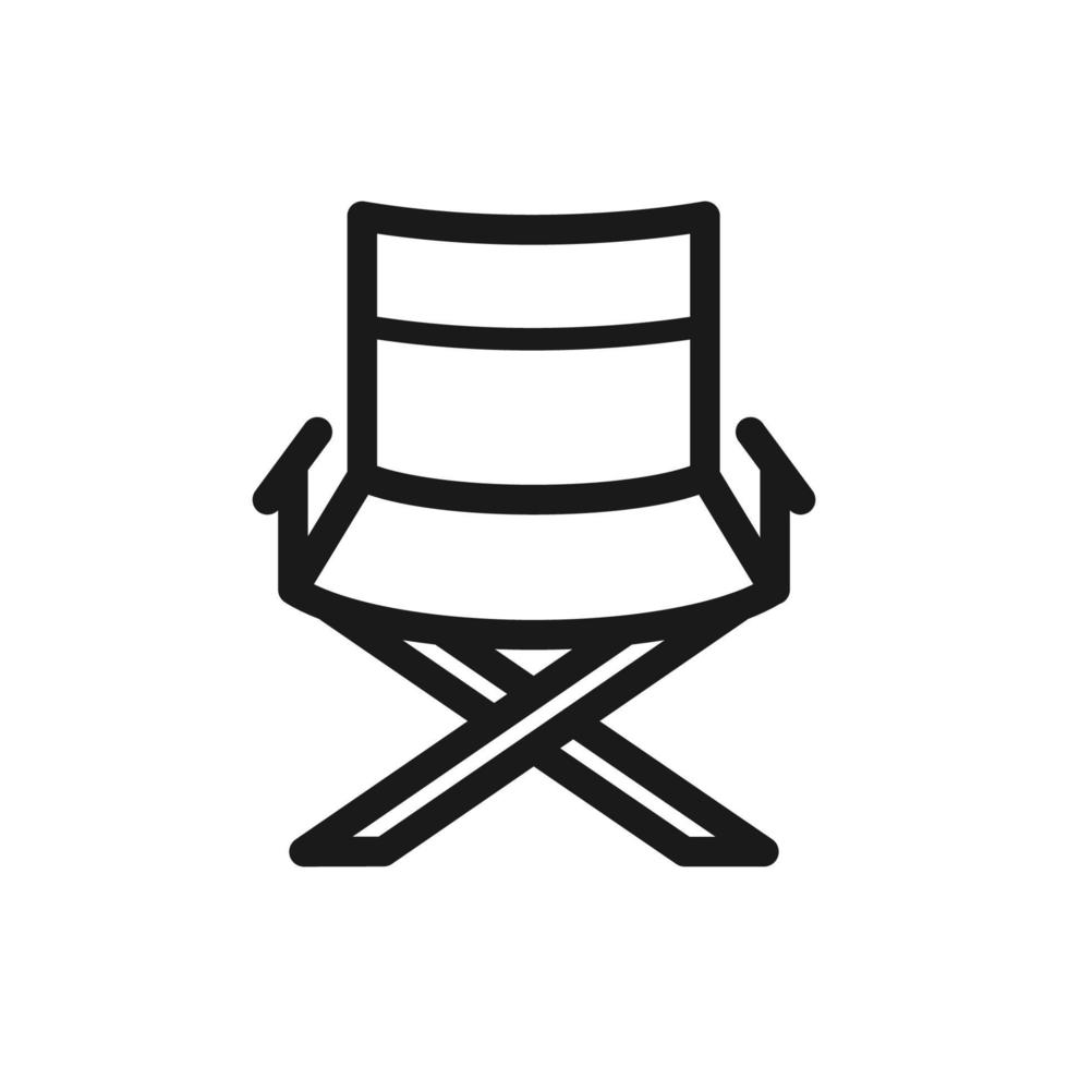 director chair icon vector logo template