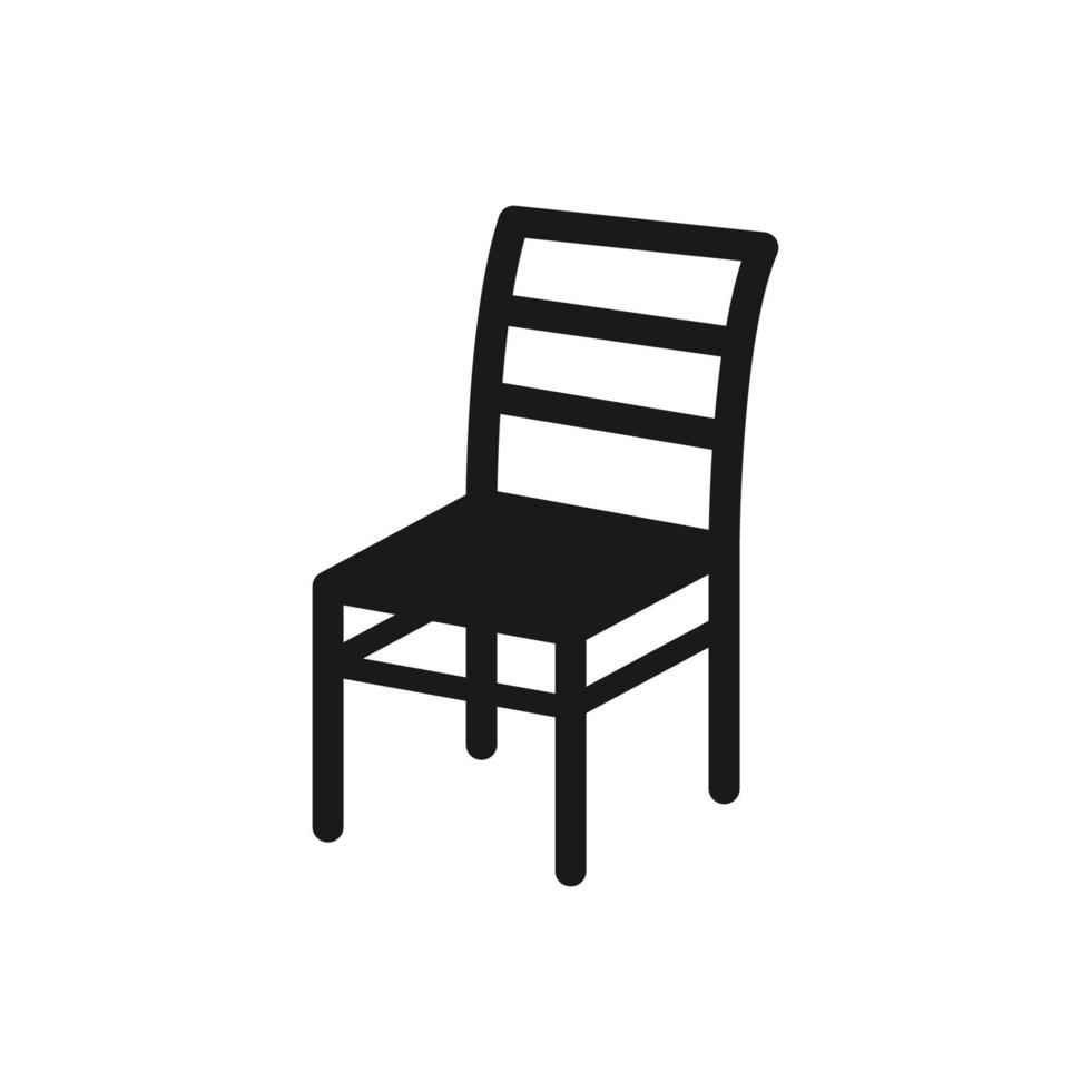 silla icono vector logo modelo
